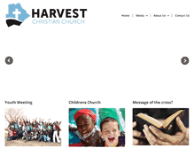 Tablet Screenshot of harvestchurch.org.bw